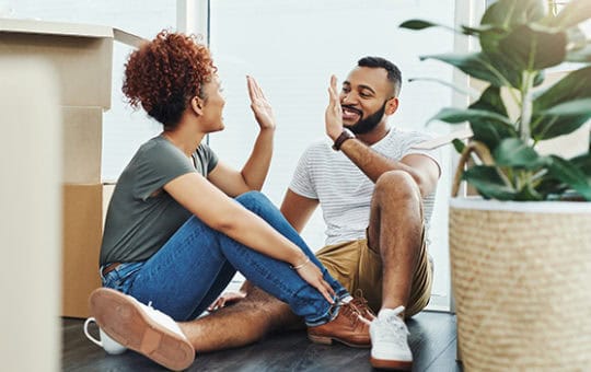 Man and Woman clapping hands