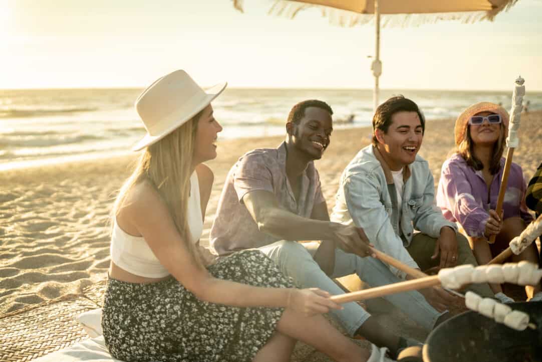 Friends at the beach